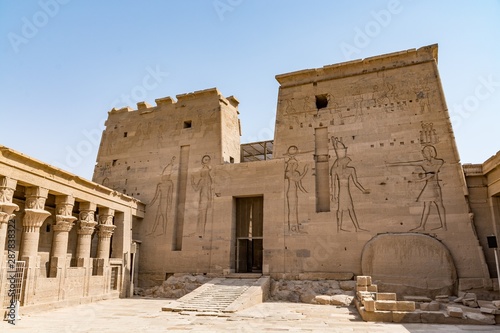 Temple of Isis on Agilkia island (moved from Philae island), Aswan, Egypt