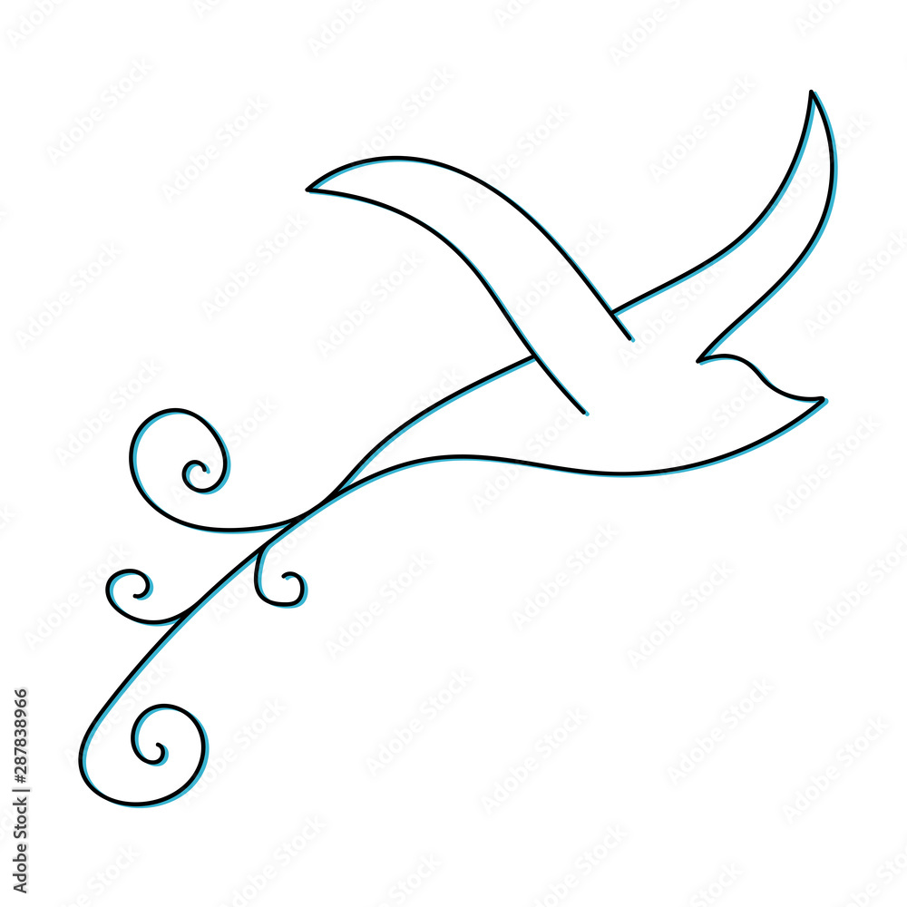 Bird icon. Vector illustration for your design Bird icon. Vector illustration for your design