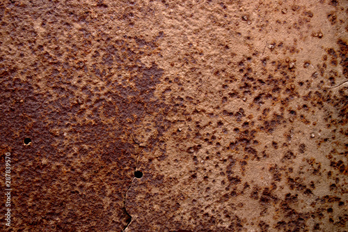 Texture of old rusty metal surface. Metal corrosion
