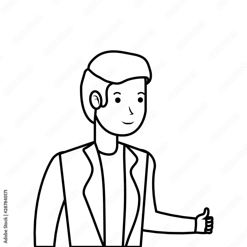 Isolated avatar man vector design