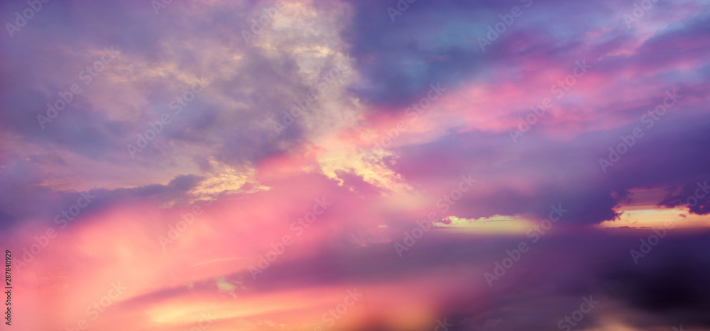 himmel dramatisch panorama banner