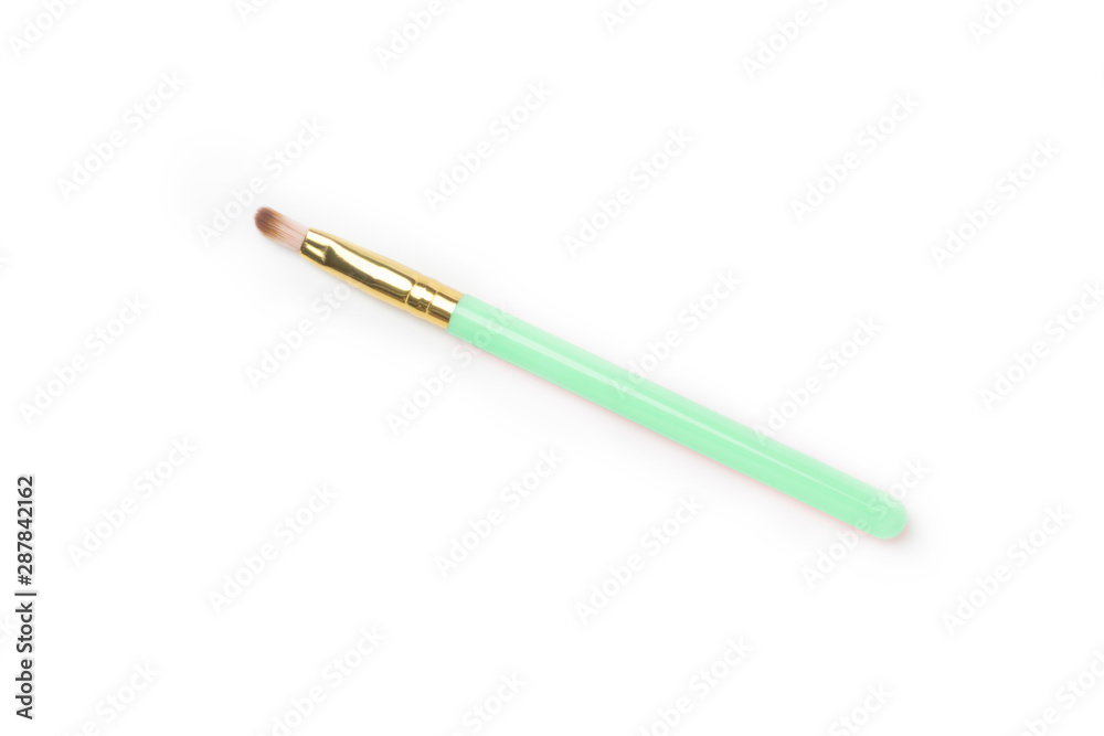 eye shadow brushes on white background eye shadow brushes on white background