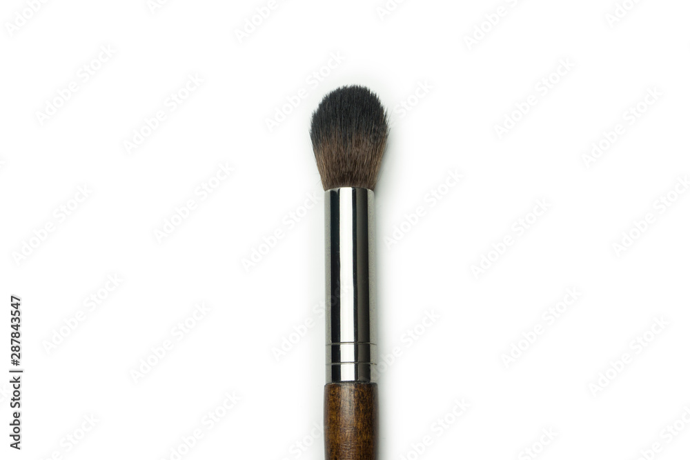 eye shadow brushes on white background eye shadow brushes on white background