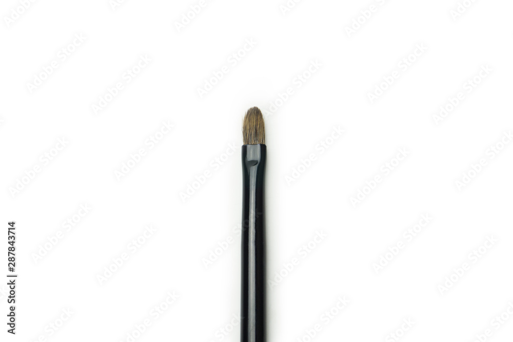 eye shadow brushes on white background eye shadow brushes on white background