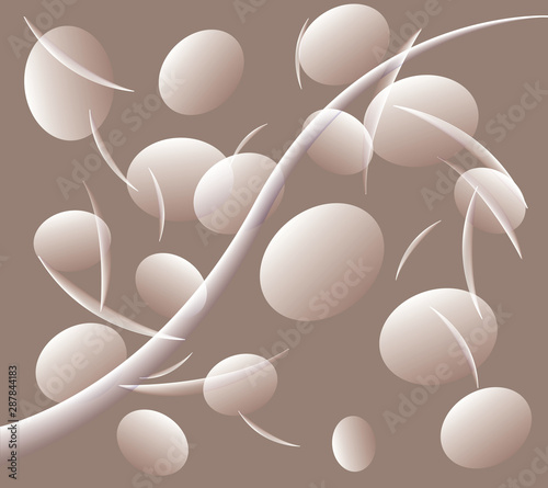 Abstract floral Autumn background