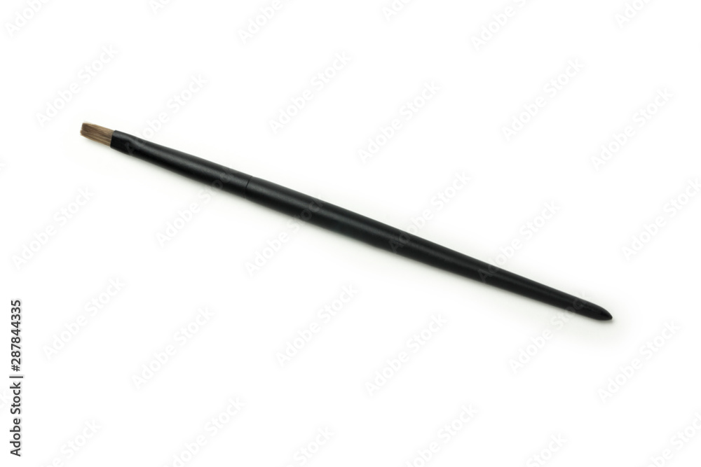 makeup eye shadow brush on white back ground makeup eye shadow brush on white back ground
