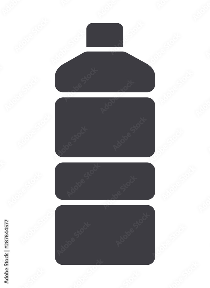 Plastic bottle flat design vector icon symbol Plastic bottle flat design vector icon symbol