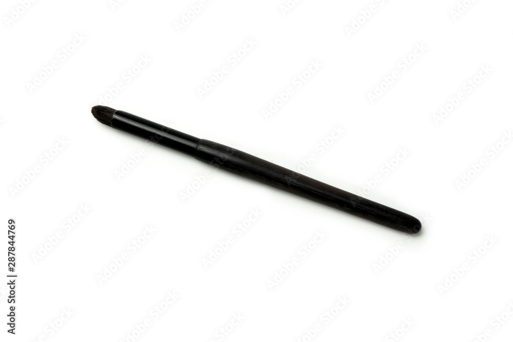makeup eye shadow brush on white back ground makeup eye shadow brush on white back ground
