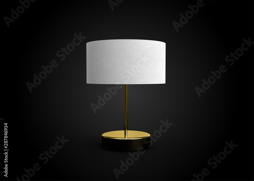 Wallpaper Mural Bedside Lamp Antique Style Design 3D Render Torontodigital.ca