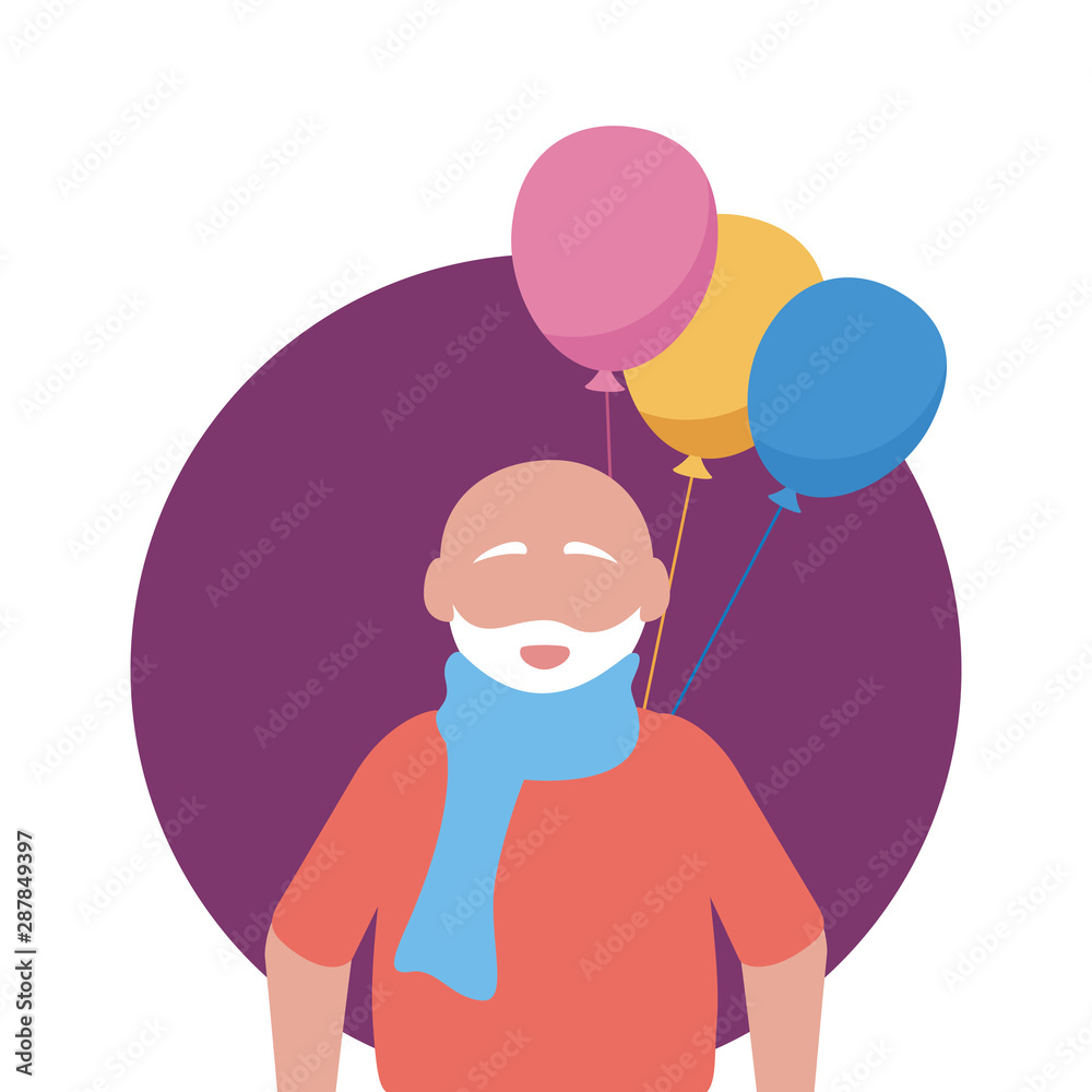 Grandfather cartoon vector design Grandfather cartoon vector design