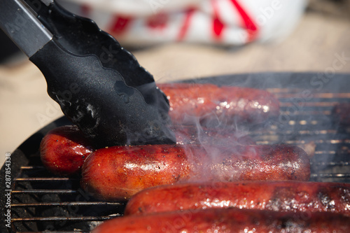 hotdogs on the grill 1