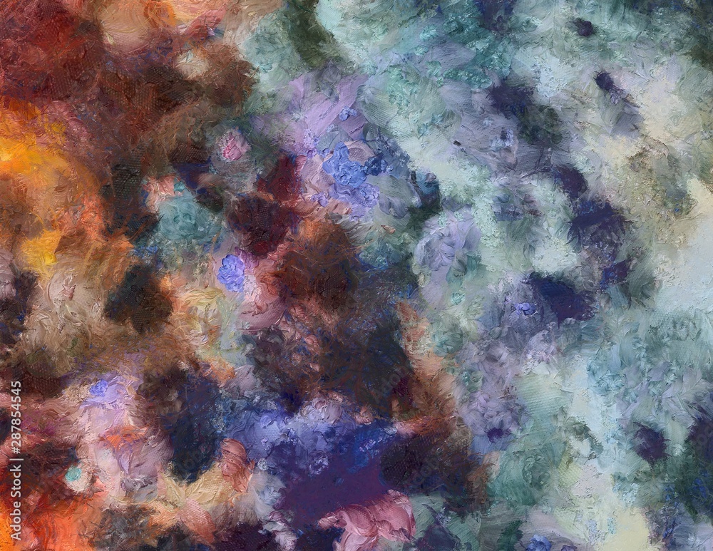 Abstract painting oil background texture.