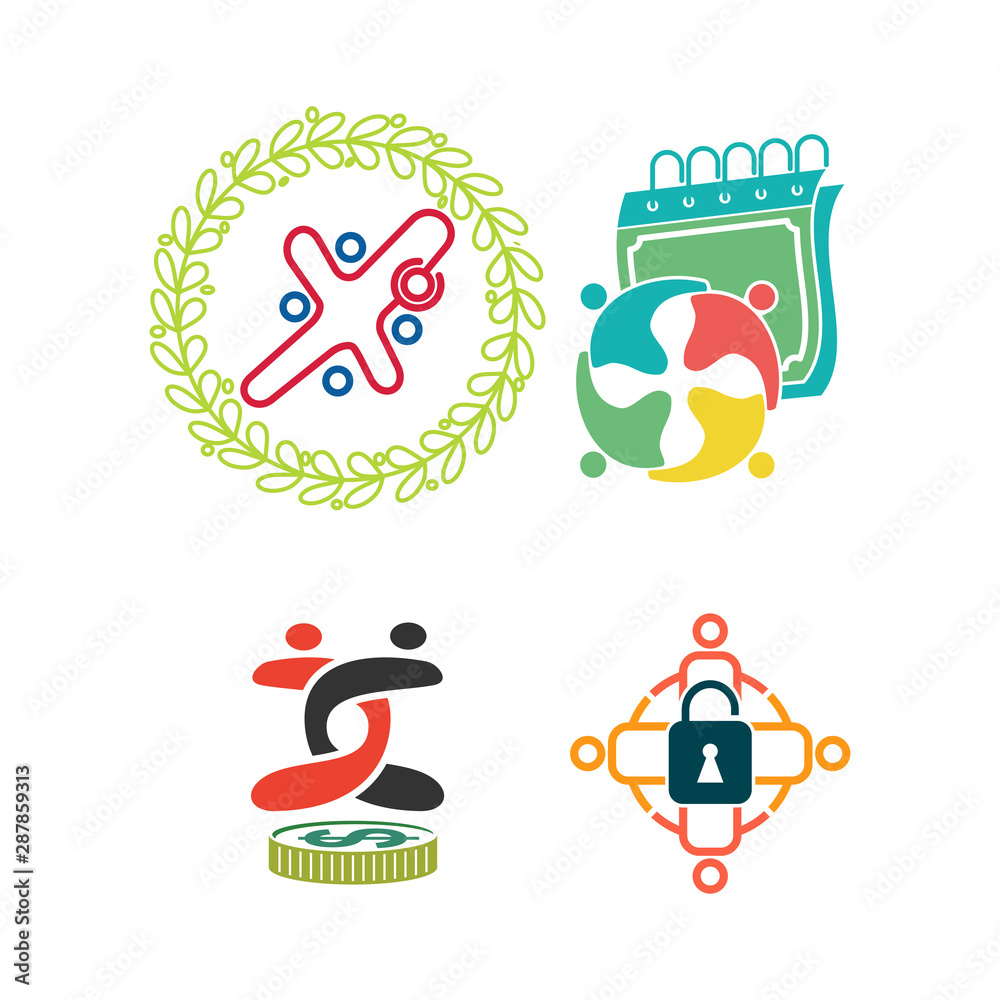 Commitment Teamwork Together Business Logo Illustration Vector Commitment Teamwork Together Business Logo Illustration Vector