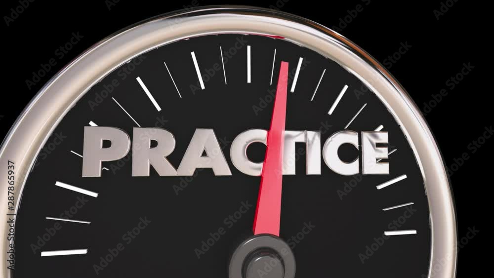 Practice Prepare Get Ready Learn Repeat Word Speedometer 3d Animation Practice Prepare Get Ready Learn Repeat Word Speedometer 3d Animation