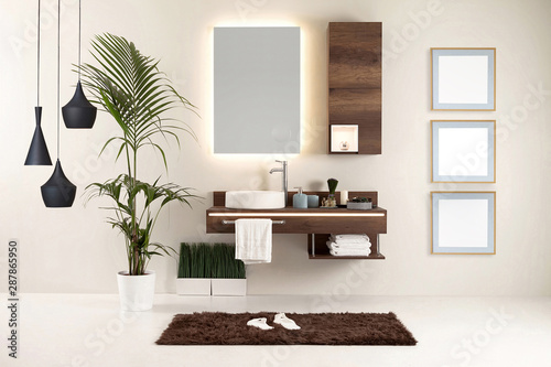 wood design bathroom and interior design. decorative objects for the home  office  hotel