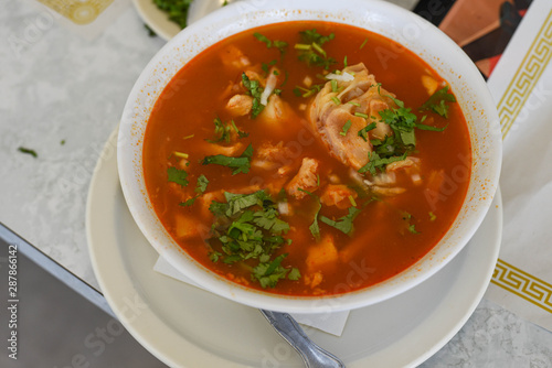 vegetable soup in a bowl