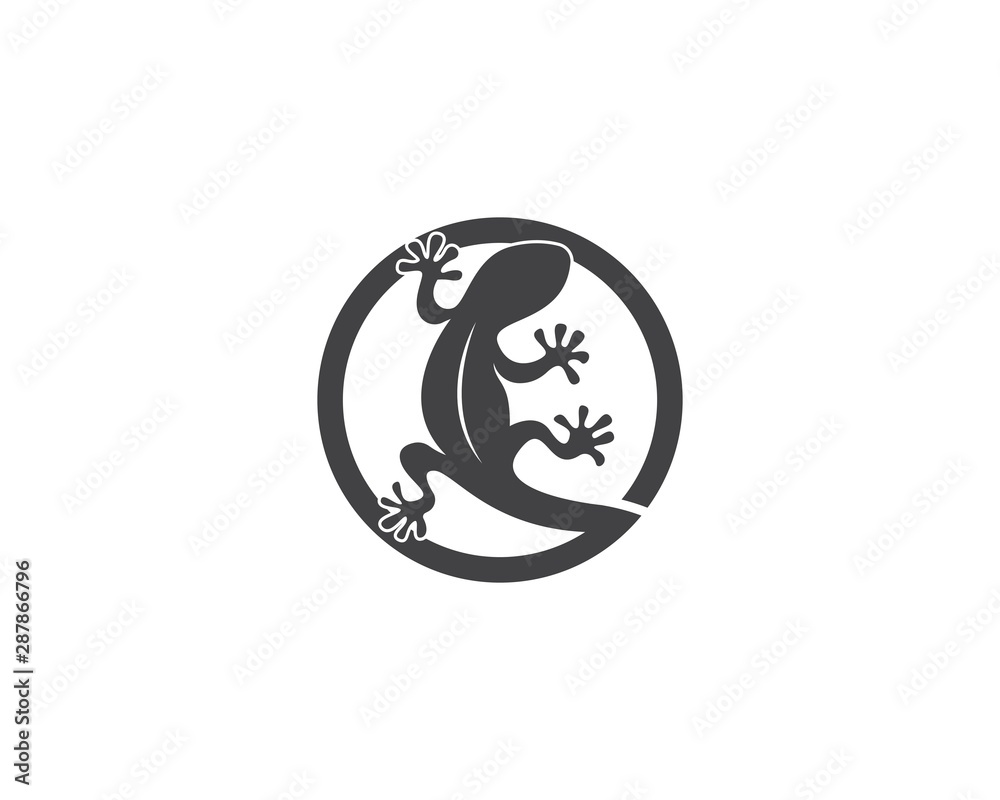 Lizard chameleon logo or icon template vector design Lizard chameleon logo or icon template vector design