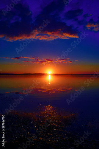 Blue & yellow Sunset © Nicole