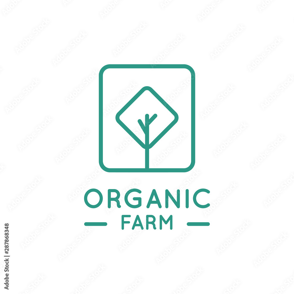 Tree logo, icon, organic, flora, plant symbol