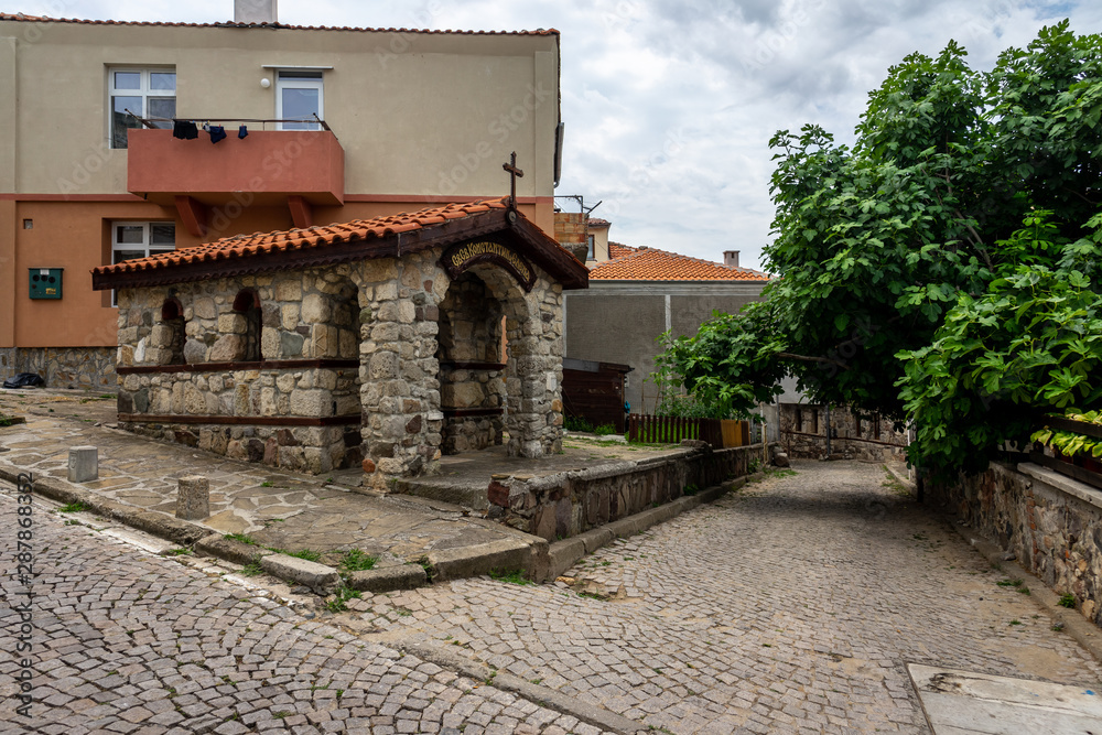 Chapel of Saint Constantine the Great and Saint Helena of Constantinople of an ancient seaside town of Sozopol on the Black Sea Bulgarian Black Sea Coast.