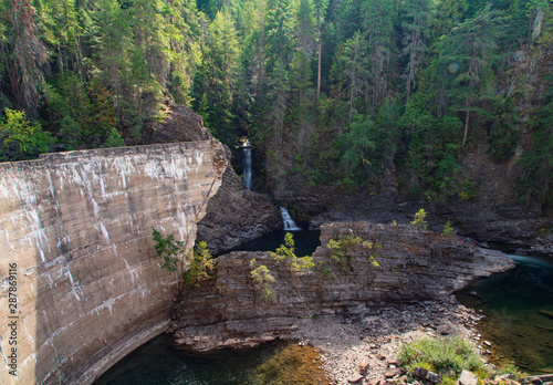 Eileen dam falls in afternoon Idaho photo