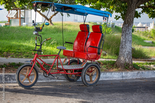 Photography Tricycle made into a taxi in Havana, Cuba