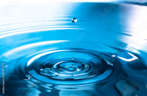 Water splash close-up. A drop of water  a drop of rain.