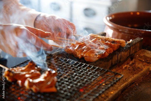 Japanese food Yakitori chicken