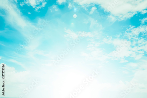 soft sky with clouds  pastel vintage style