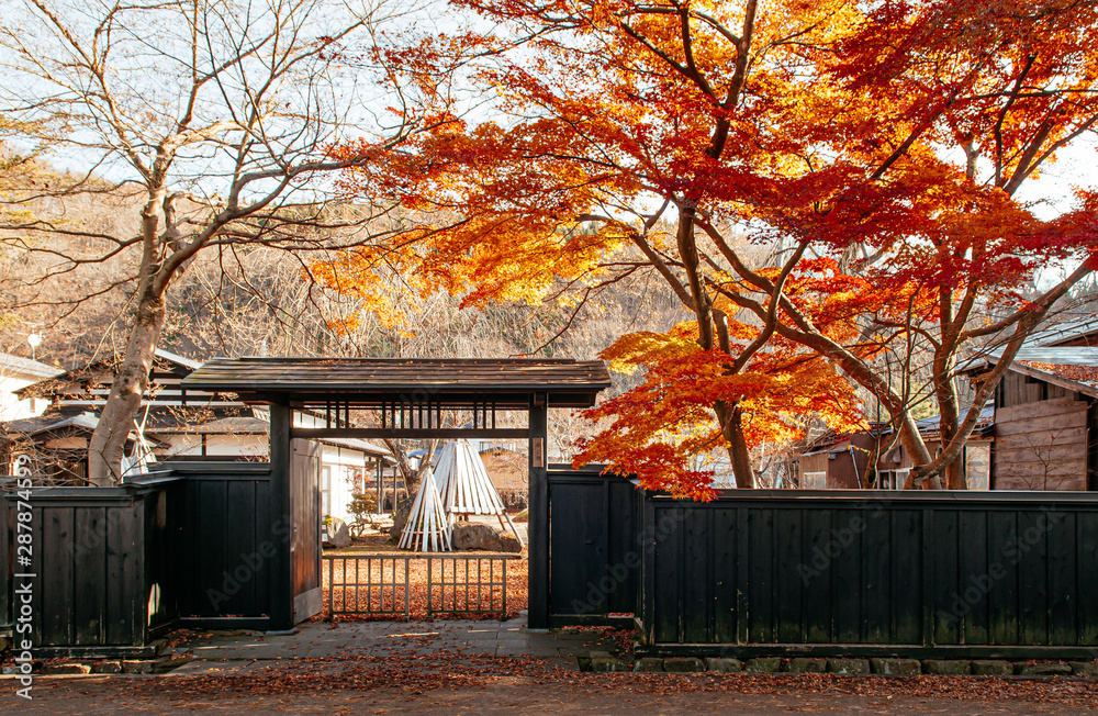 Φωτογραφία Kakunodate old Samurai town peaceful autumn in Akita, Tohoku region - Japan