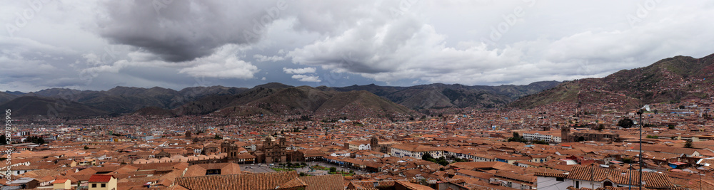  Panoramic view of the city of Cusco