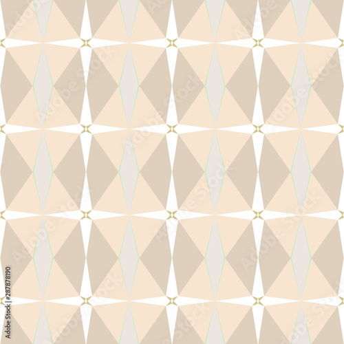 seamless repeatable geometric pattern with bisque  burly wood and snow colors
