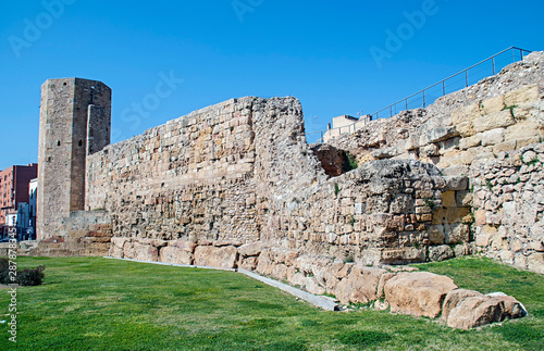 muralla romana en Tarragona (España) photo