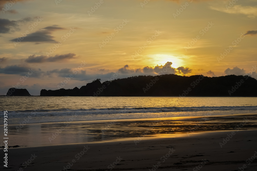 Beautiful beach of Carrillo in Costa Rica