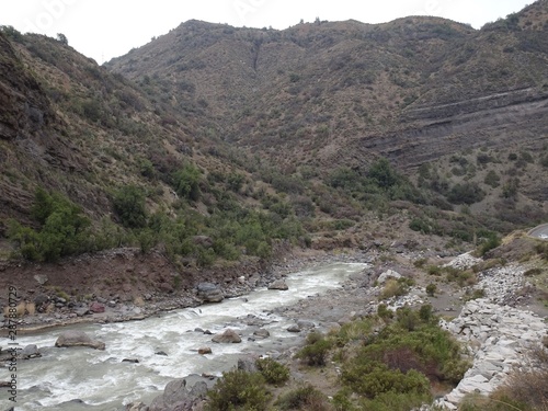 Tableau sur toile The Yeso River is a natural watercourse that forms of the thaws and then flows i