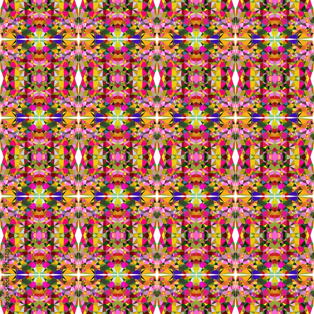 seamless repeating pattern abstract with dark slate gray, bronze and medium violet red colors