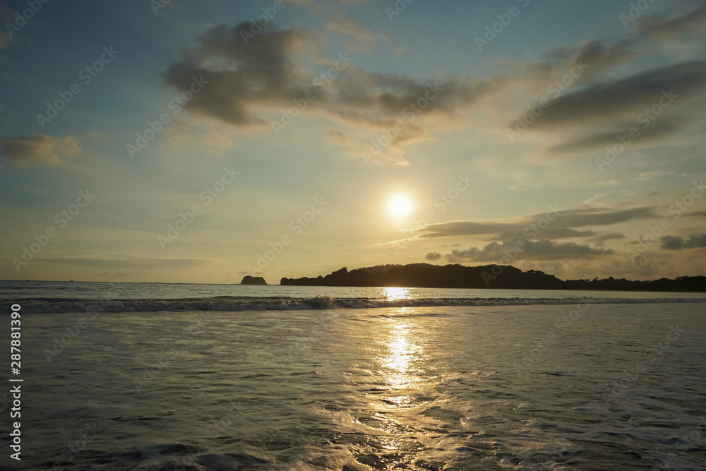 Beautiful beach of Carrillo in Costa Rica