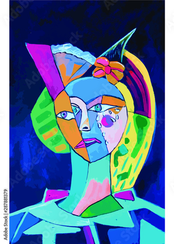 Retrato cubista