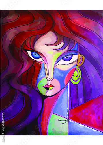 Mujer cubista