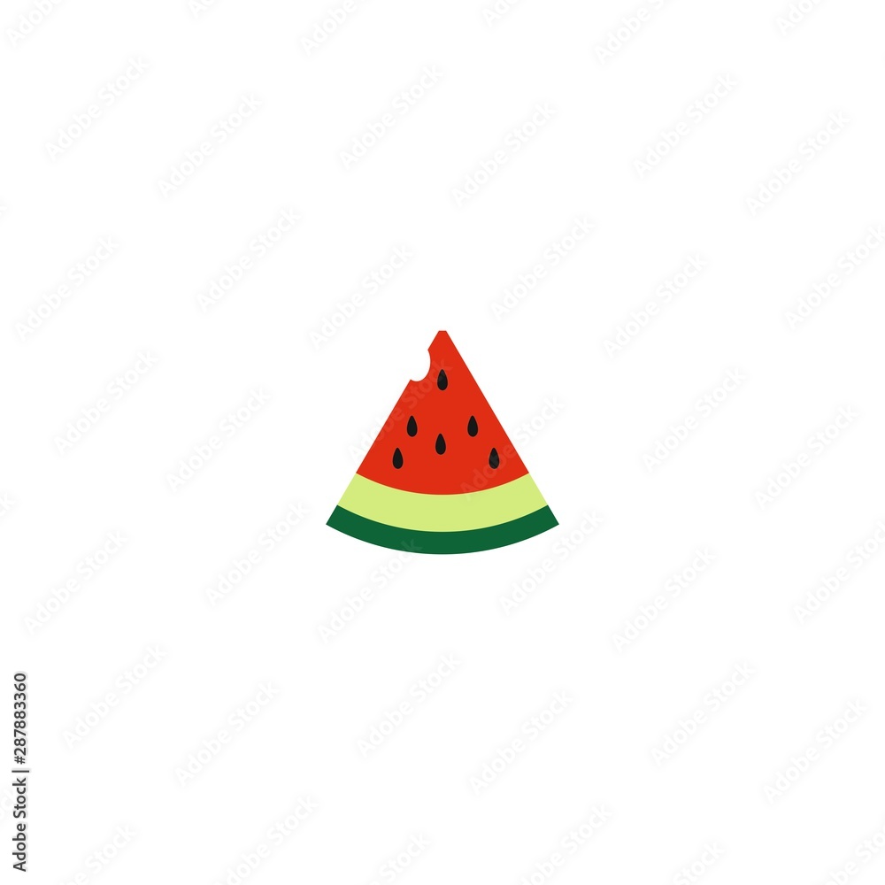 piece of watermelon vector icon piece of watermelon vector icon