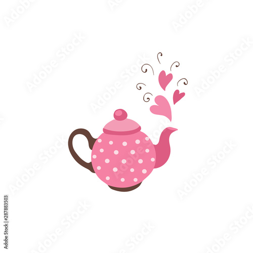 vector teapot isolated