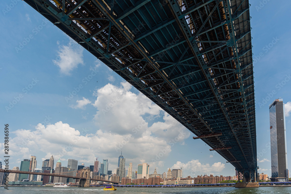Fototapeta premium Around New York Manhattan, view from East river and Harlem river