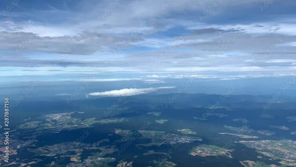 clouds on the horizon at the height of aircraft clouds on the horizon at the height of aircraft