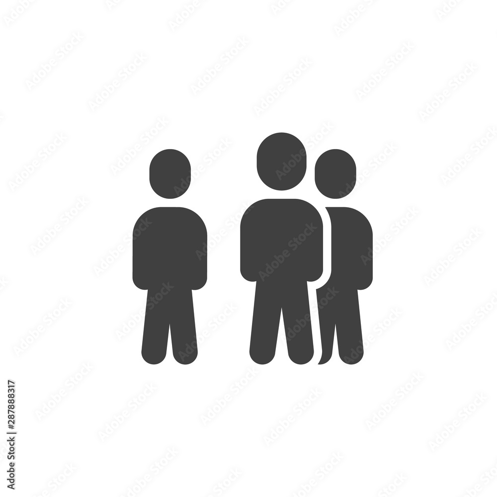 Group of people vector icon. Team filled flat sign for mobile concept and web design. People crowd glyph icon. Symbol, logo illustration. Vector graphics Group of people vector icon. Team filled flat sign for mobile concept and web design. People crowd glyph icon. Symbol, logo illustration. Vector graphics