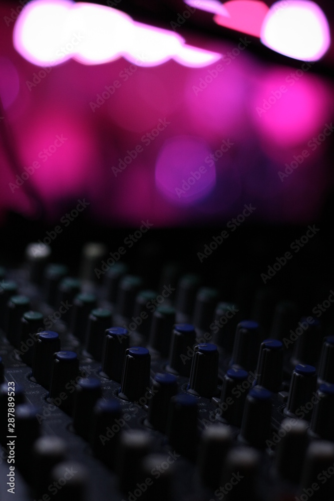 Mixer during show Mixer during show