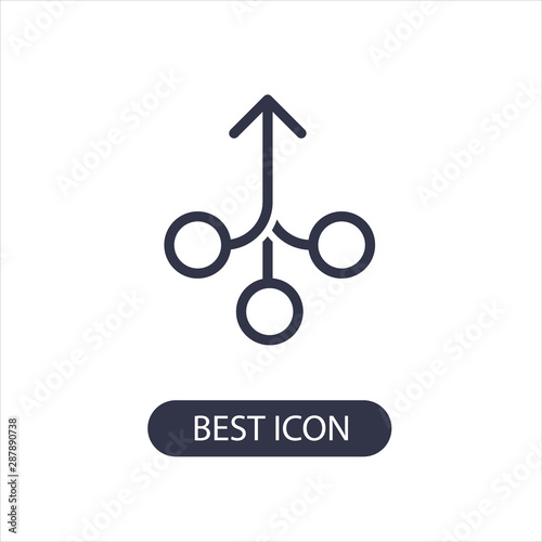 Consolidation icon in line style