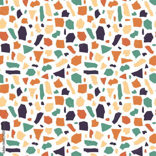 terrazzo abstract seamless vector pattern background