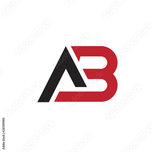 design of merging letters A and B