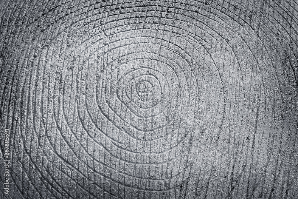 Fototapeta premium gray cement wall stroke circle texture background