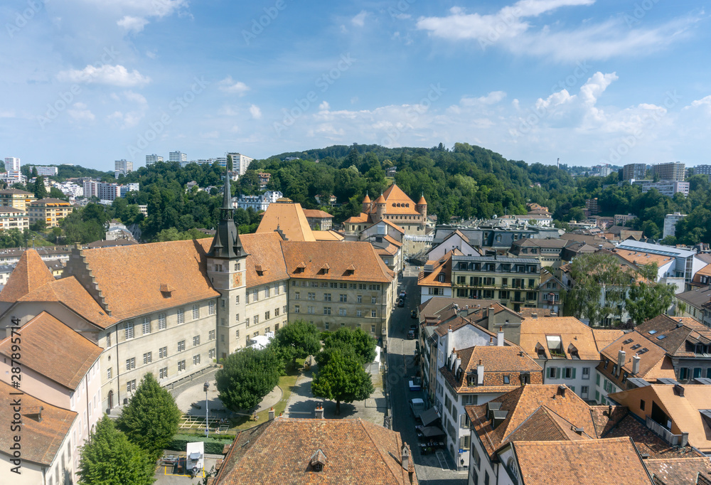 Yellow-brown roofs of the old city